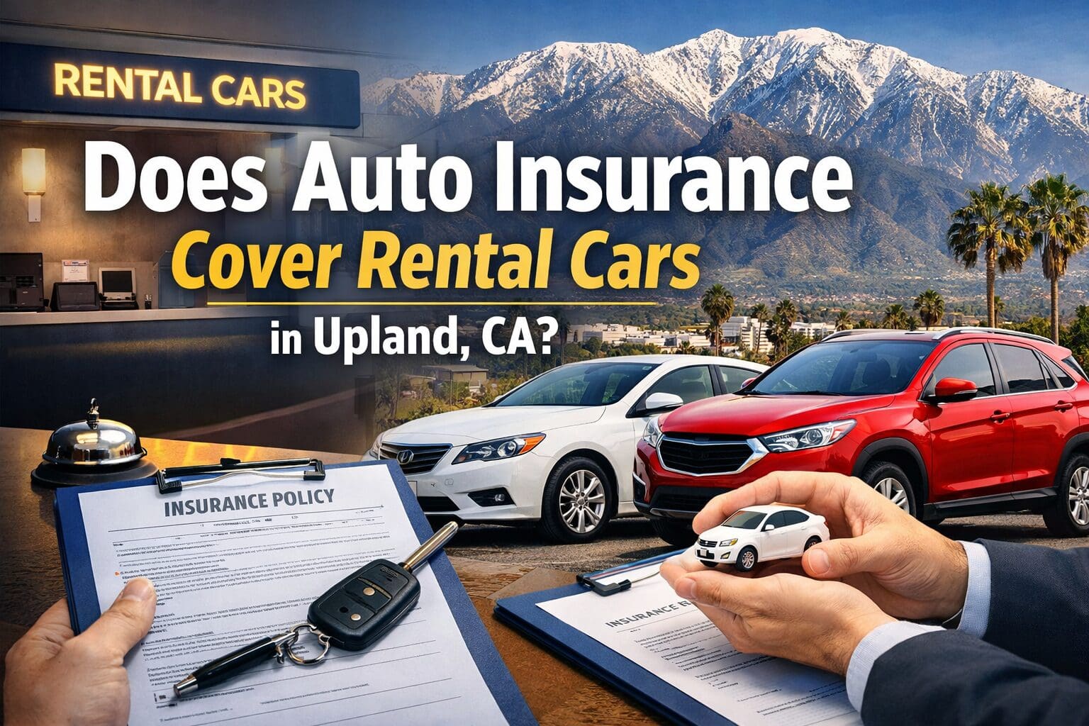 Does Auto Insurance Cover Rental Cars in Upland, CA?