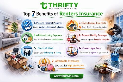 Top 7 Benefits of Renters Insurance